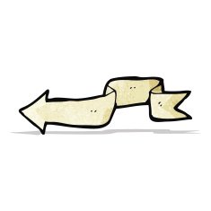 decorative scroll arrow cartoon