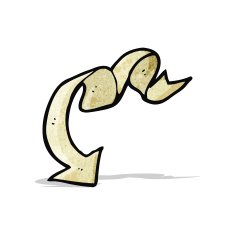 decorative scroll arrow cartoon N4