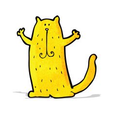 funny cartoon cat N17
