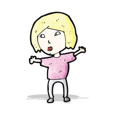 cartoon blond woman N2