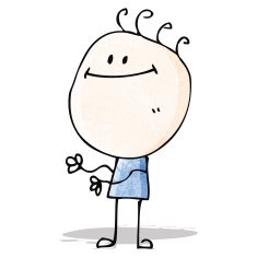cartoon happy doodle man N10