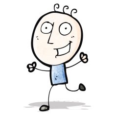 cartoon happy doodle man N11