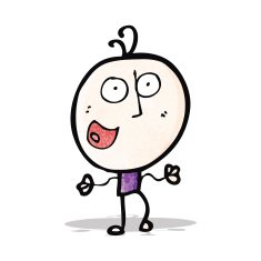 cartoon happy doodle man N12