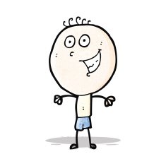 cartoon happy doodle man N13