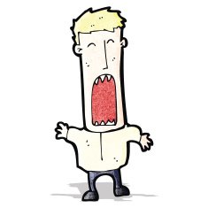 cartoon shouting man N4