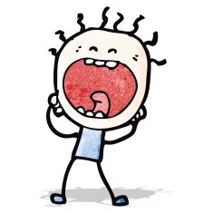 cartoon screaming man N3