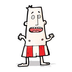 cartoon man in boxer shorts N3