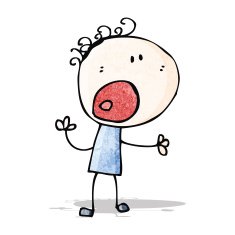 cartoon complaining doodle man N5