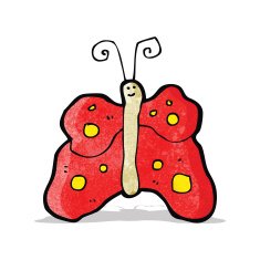 Cartoon Butterfly N28