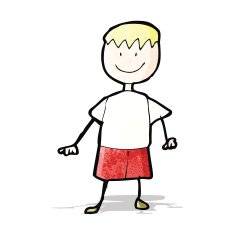 child's drawing of a boy