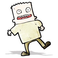 cartoon happy man N17