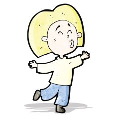 cartoon happy man N18
