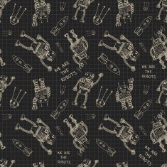 Vector hand draw robot on exersize book Eps10 N2
