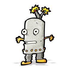 Cartoon Robot N38