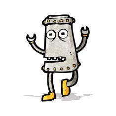 Cartoon Robot N42