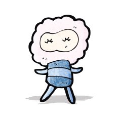 cute cloud head creature cartoon N5