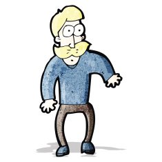 cartoon mustache man N11