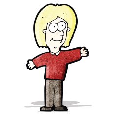 cartoon happy man N20