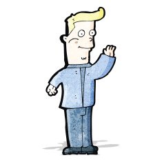 cartoon happy man N21