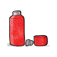 cartoon vacuum flask N2