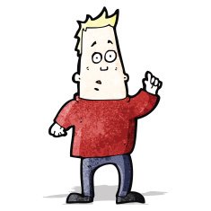 Cartoon Man Asking Question N29