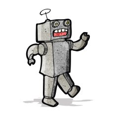 Cartoon Robot N45