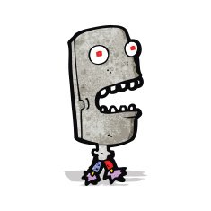 cartoon robot head N4