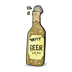 Cartoon Beer Bottle N4