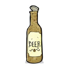 Cartoon Beer Bottle N5