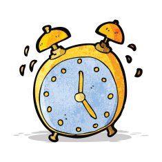ringing alarm clock cartoon
