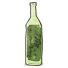 cartoon wine bottle N11