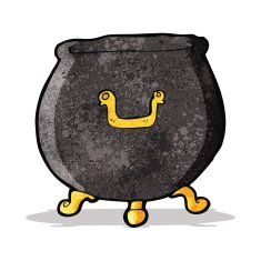 cartoon spooky cauldron N3