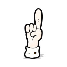 Cartoon Pointing Finger N7