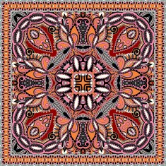 Traditional ornamental floral paisley bandanna N53