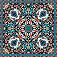 Traditional ornamental floral paisley bandanna N56