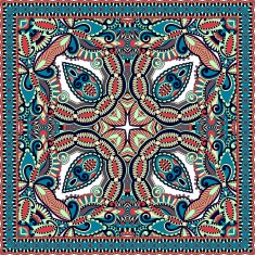 Traditional ornamental floral paisley bandanna N61