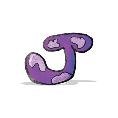 child's drawing of the letter j