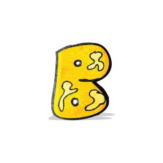 child's drawing of the letter b