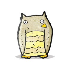 Cartoon Owl N43