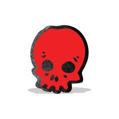 red skull cartoon symbol N3