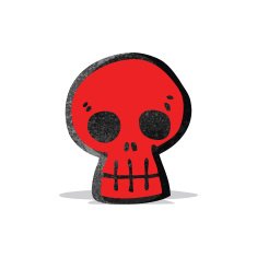 red skull cartoon symbol N4