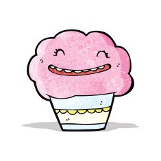 cartoon cupcake N18