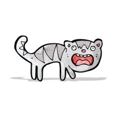 funny cartoon cat N22
