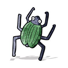 cartoon giant bug