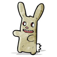 spooky zombie bunny cartoon N2