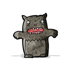 cartoon black cat N2