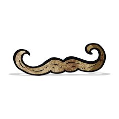 Cartoon Mustache N7