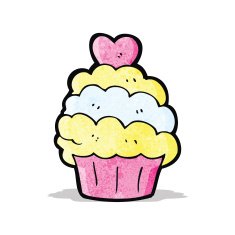 cartoon cup cake N9