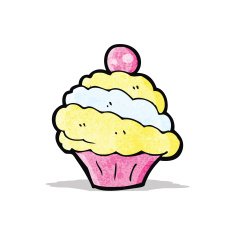 cartoon cup cake N10