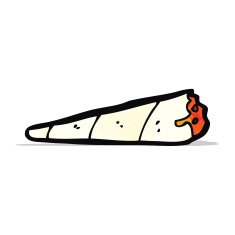 cartoon marijuana cigarette N4
